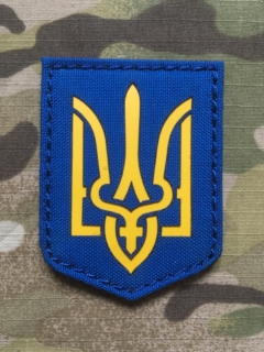 TF LaserCut Patch Ukraine Trident Shield - Color - nášivka